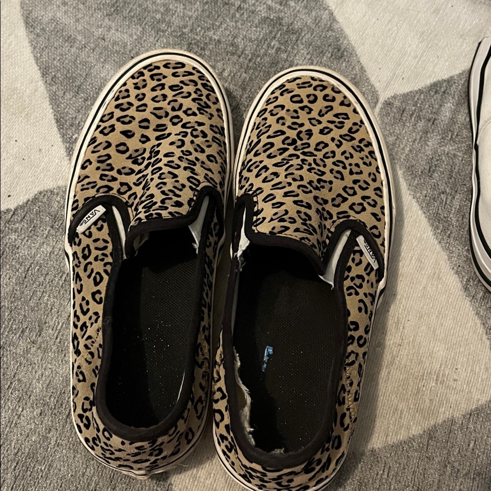 Leopard Print Slip-On Sneakers
